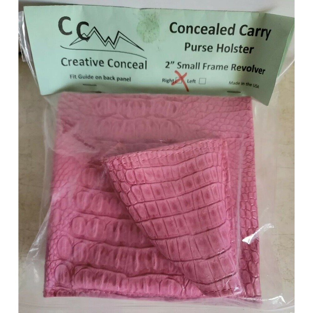 Set of 2 Concealed Carry Purse Holsters Right Handed for Small Frame Revolvers